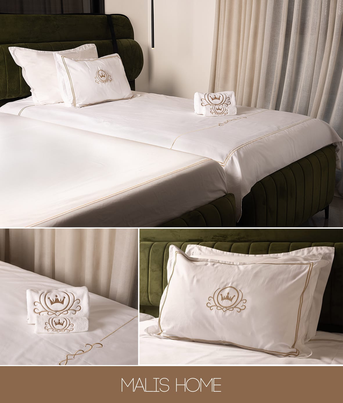 Embroidery Towel - Ensemble de literie Mail's Home 2025