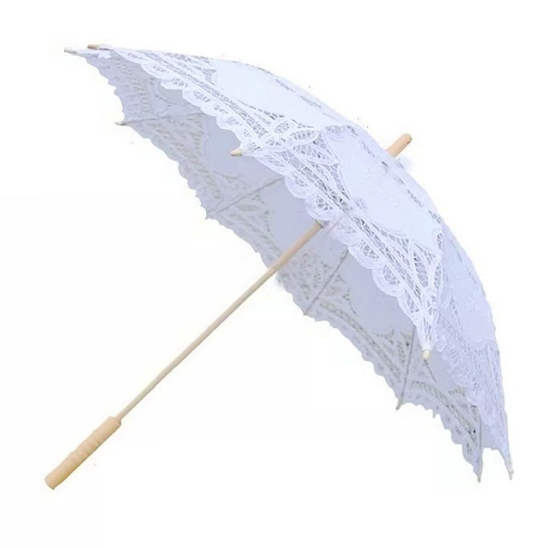 Embroidery Wedding - Nouvel Parapluie Vintage en Dentelle, Broderie