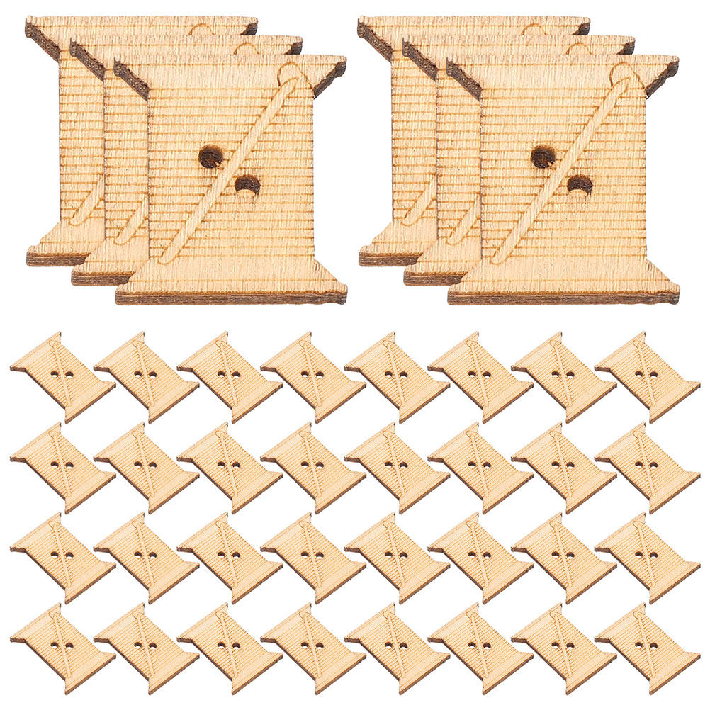 Embroidery Floss - 100 bobines en bois pour fil