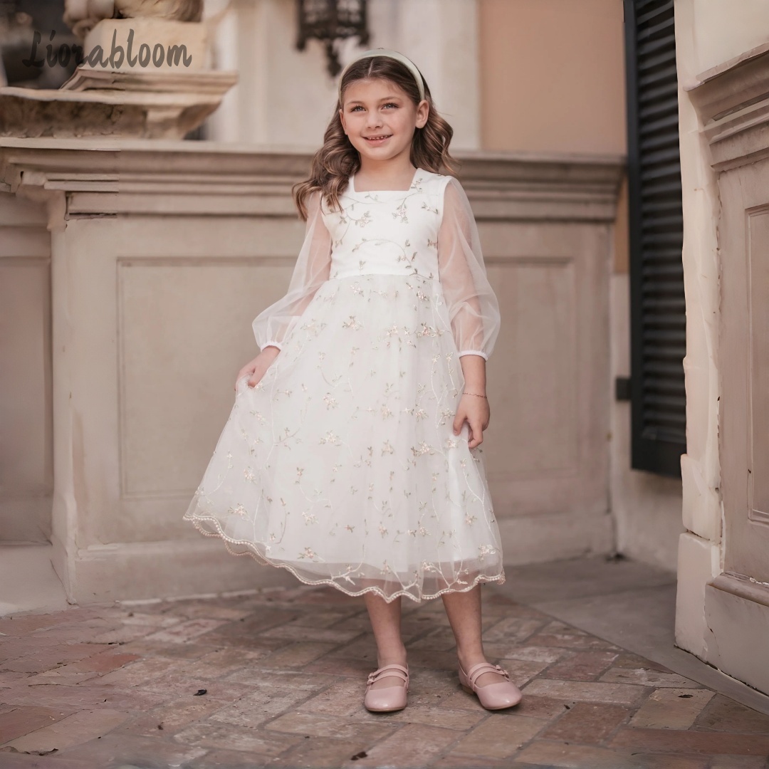 Embroidery Wedding - Robe de demoiselle d'honneur personnalisée avec