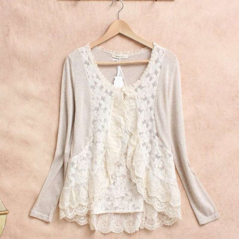 Chemise à volants en dentelle  - Embroidery Jersey avis et prix