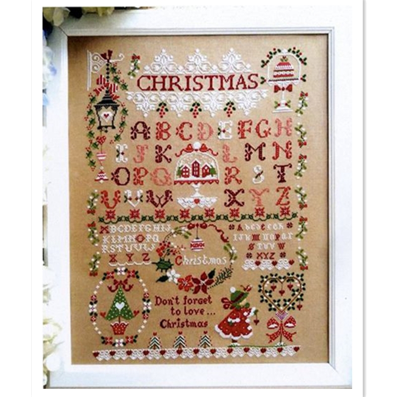 Kit de point de croix fille de - Embroidery Xmas Kits avis et prix