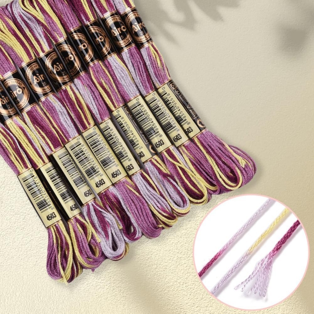 Fil à broder panaché violet, 6 - Embroidery Gradient avis et prix