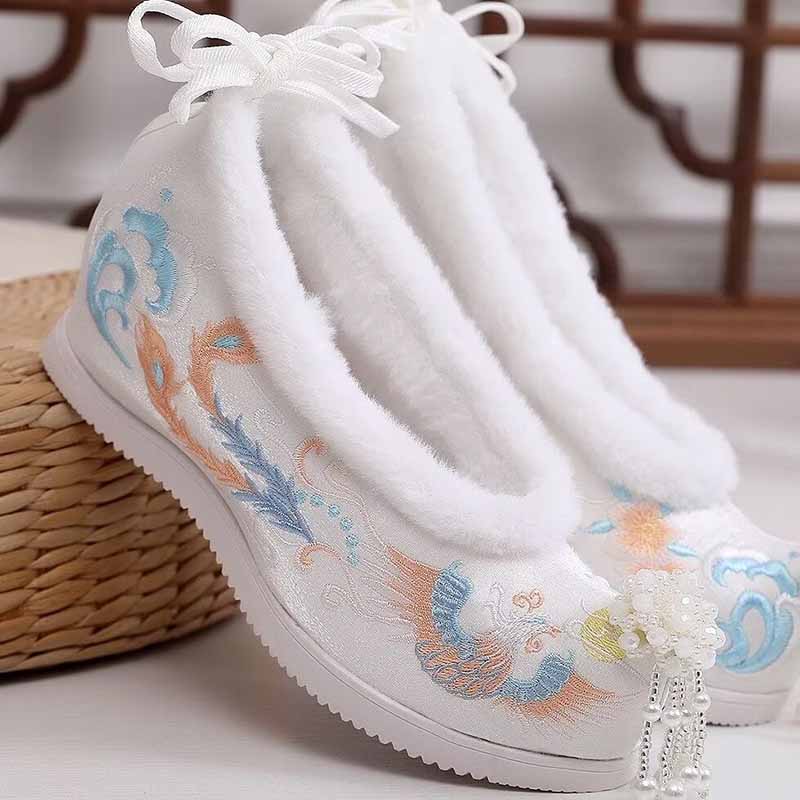 Hiver Hanfu chaussures femmes  - Embroidery Red avis et prix