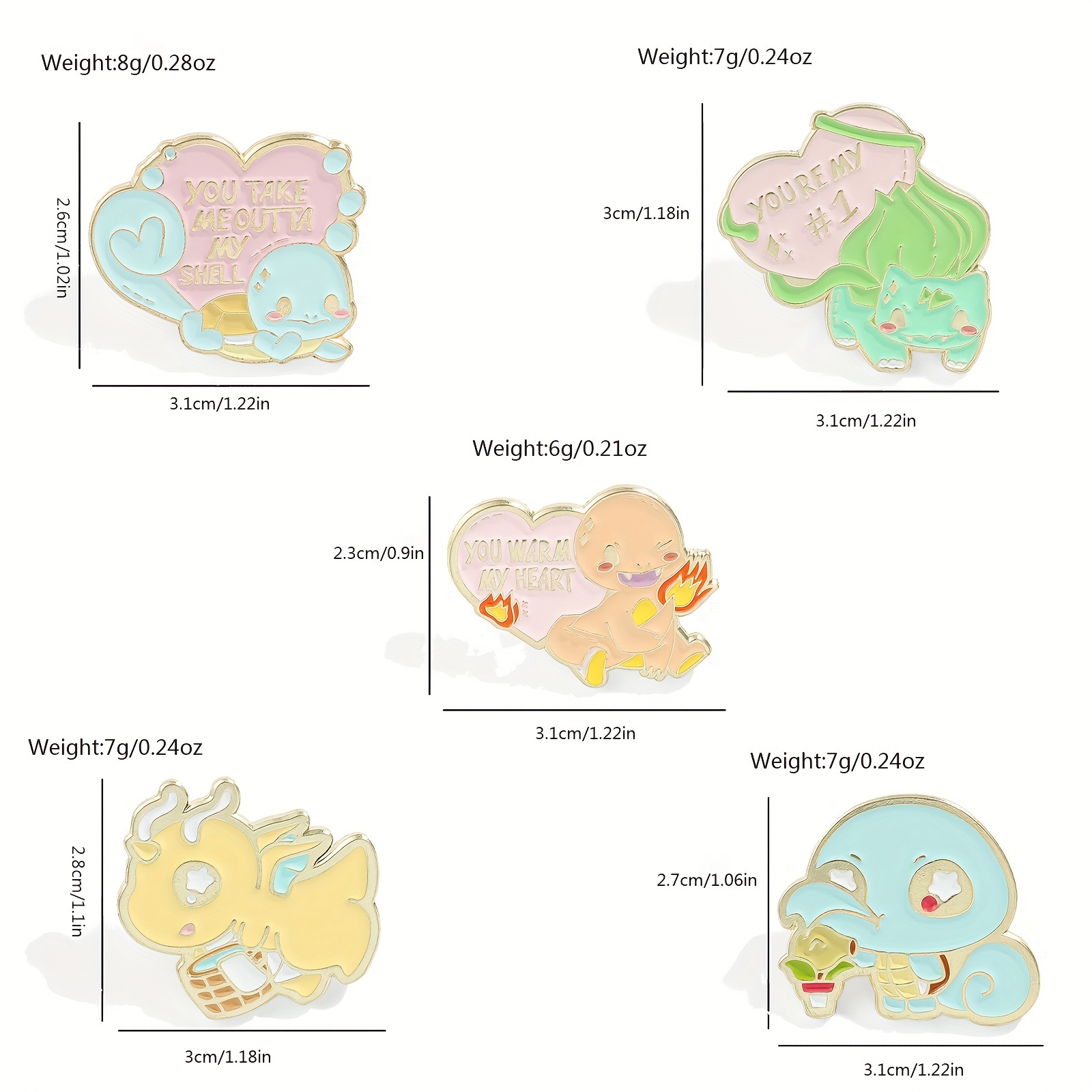 Lot de 5 Broches Anime Mignonn - Embroidery Reddit avis et prix