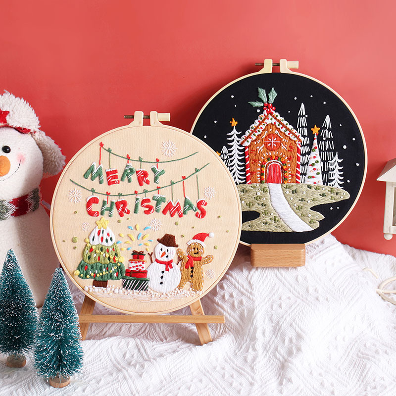 Kit de broderie joyeux Noël br - Embroidery Xmas Kits avis et prix