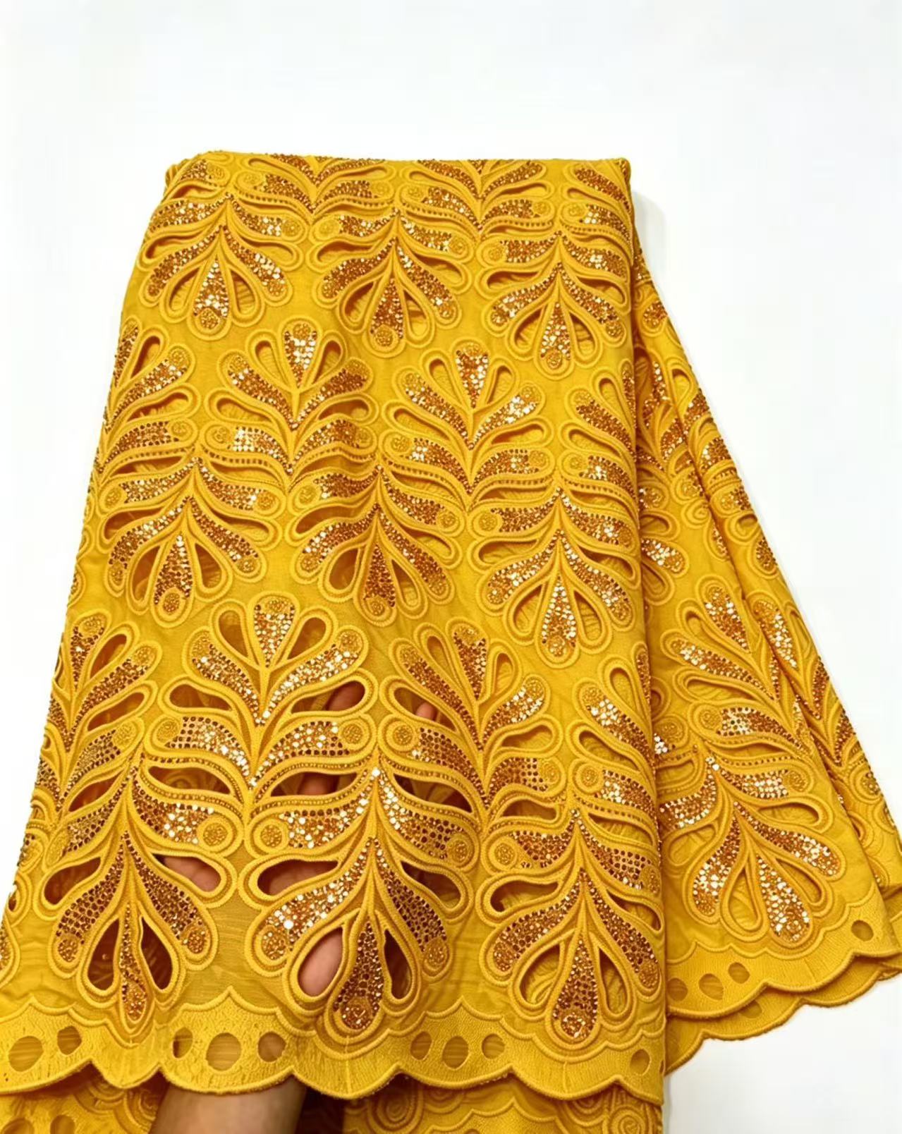 Tissu en dentelle guipure brod - Embroidery Gradient avis et prix