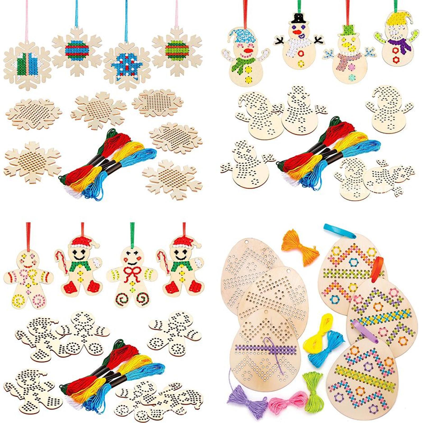 Pendentif brodé en point de cr - Embroidery Xmas Kits avis et prix