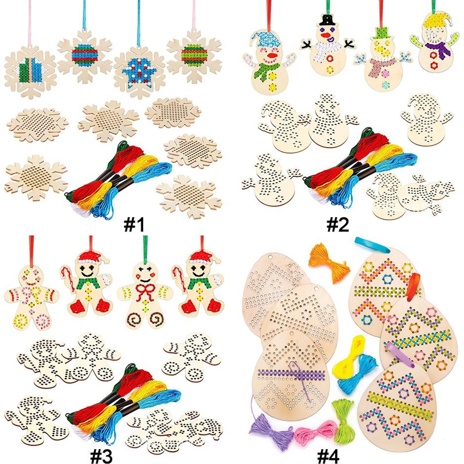 Pendentif brodé en point de cr - Embroidery Xmas Kits avis et prix
