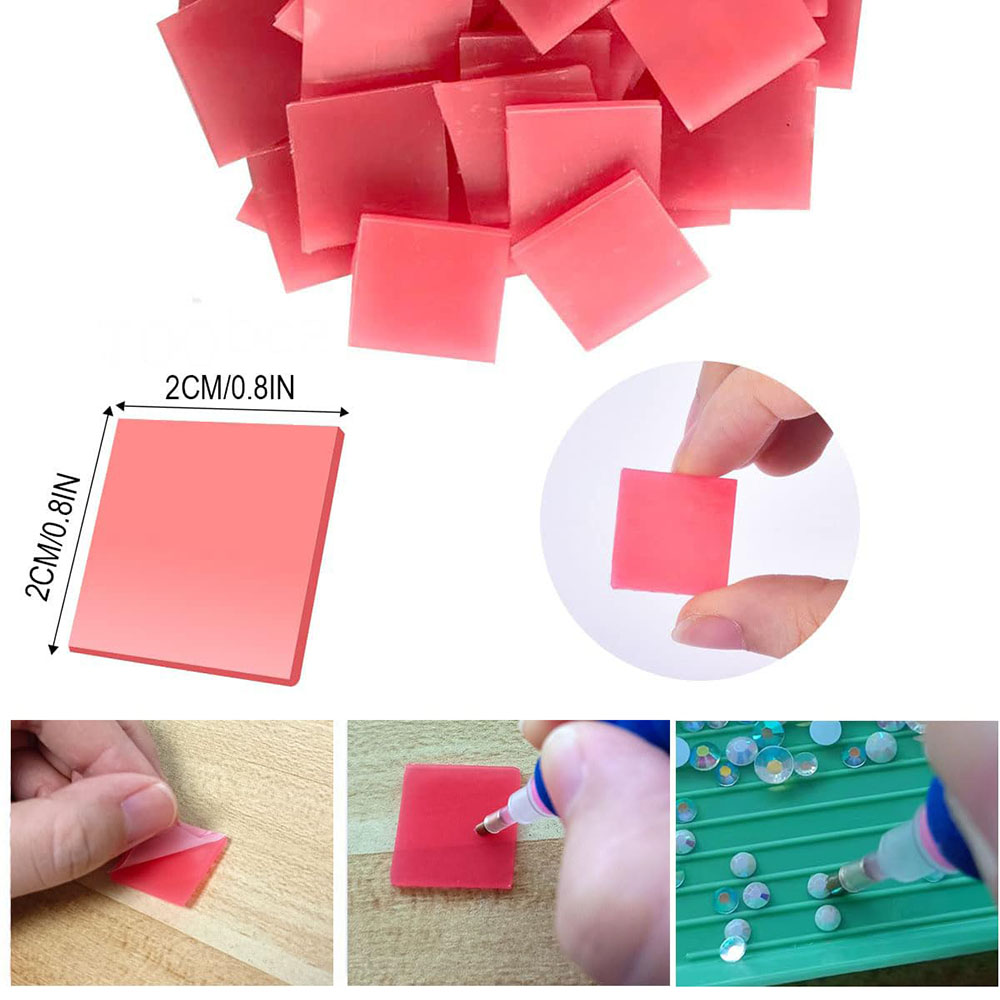 50pcs 2*2CM diamant peinture a - Embroidery Red avis et prix