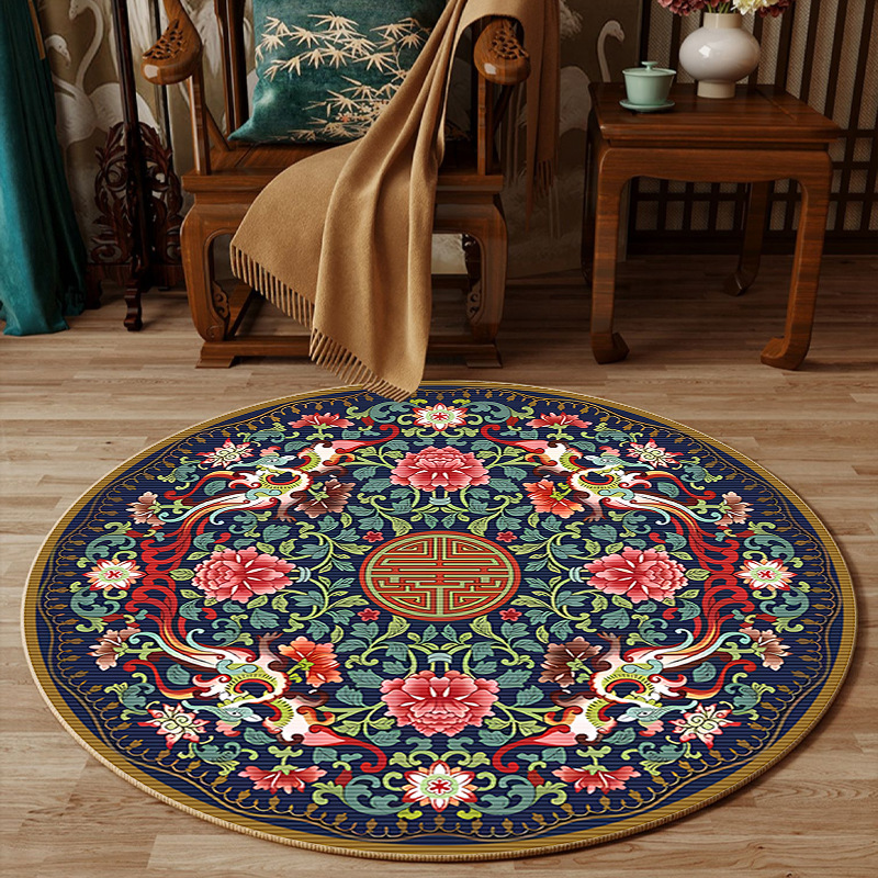 Tapis rond antidérapant en for - Embroidery Online Designs avis et prix