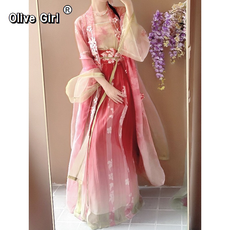 Robe Hanfu Olivegirl, vêtement - Embroidery Gradient avis et prix