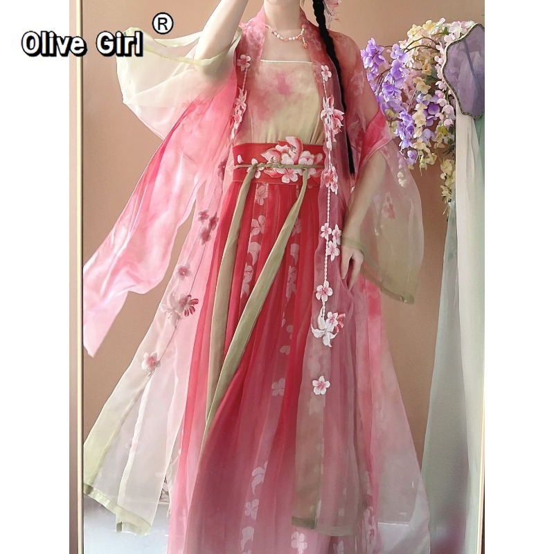 Robe Hanfu Olivegirl, vêtement - Embroidery Gradient avis et prix
