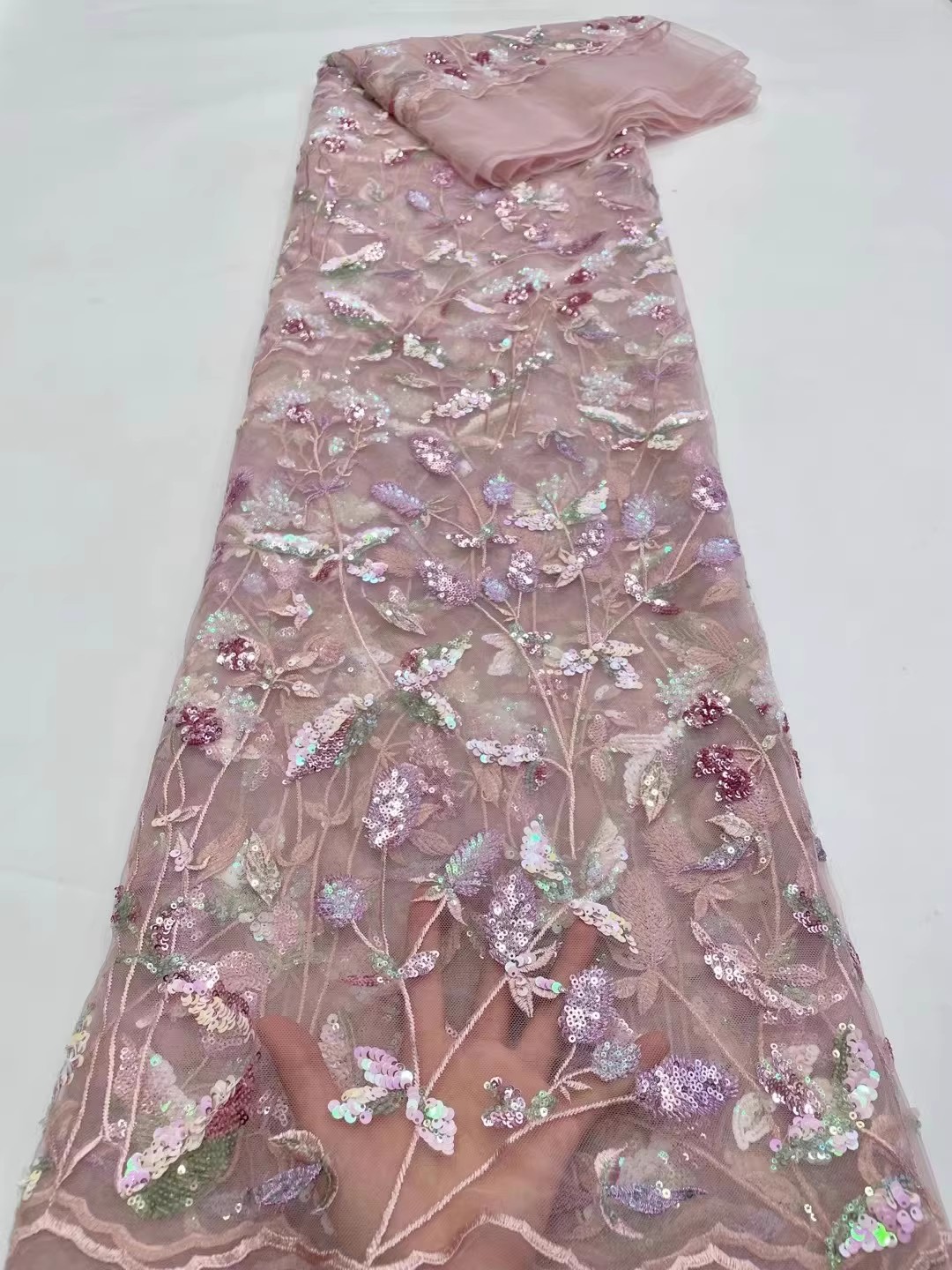 1 yard de tissu de gaze de lux - Embroidery Wedding avis et prix