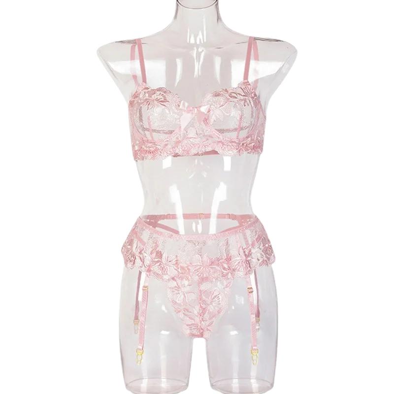 Bikini sexy trois pièces pour  - Embroidery Zig Zag Stitch avis et prix