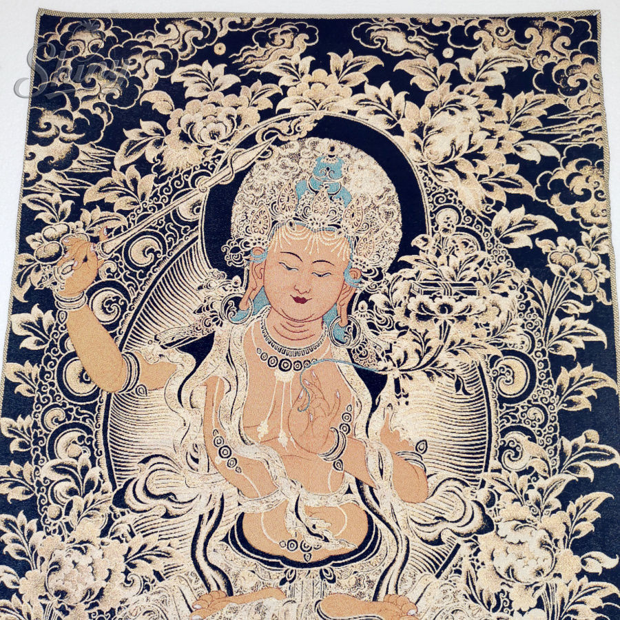 Or noir Manjusri Bodhisattva b - Embroidery Floss avis et prix