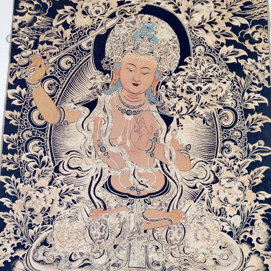 Or noir Manjusri Bodhisattva b - Embroidery Floss avis et prix
